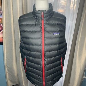 Patagonia New Grey & Red Puffer Vest